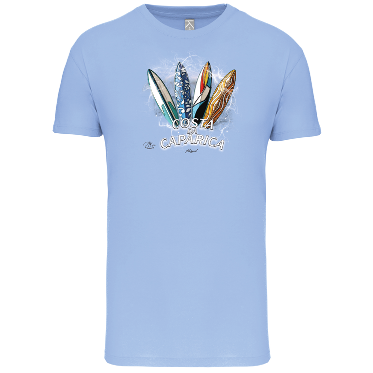 T-Shirt Algodão Biológico Surfboards Costa da Caparica