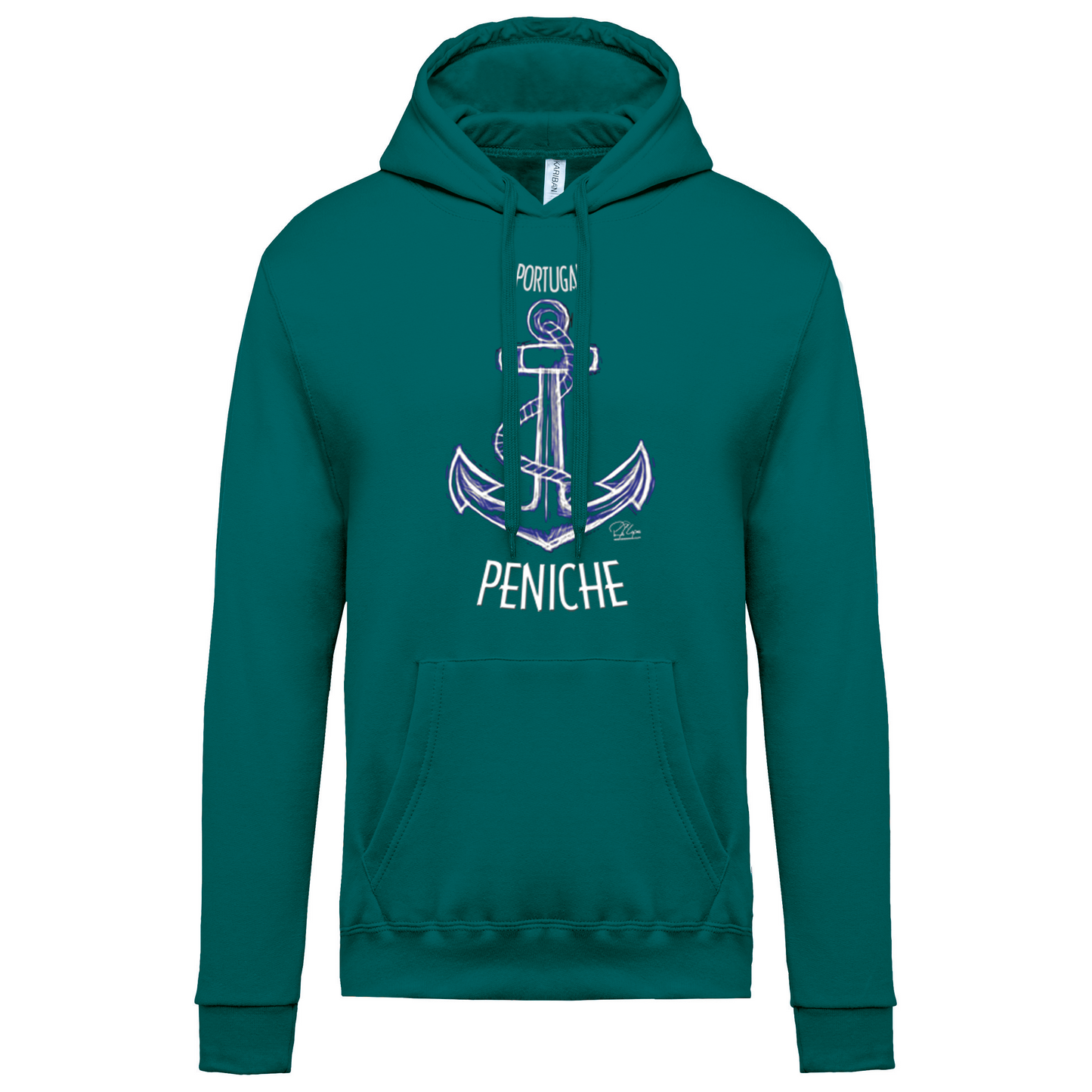 Sweatshirt Kariban com Capuz Âncora Peniche