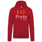 Sweatshirt Kariban com Capuz I Love Porto
