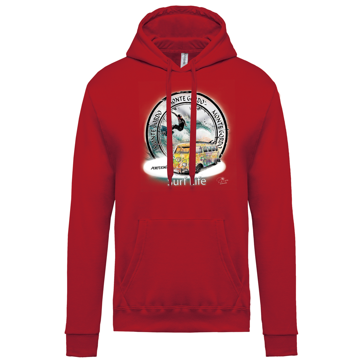 Sweatshirt Kariban com Capuz Surf Life Monte Gordo
