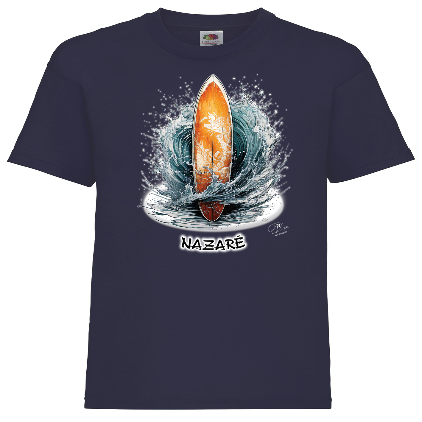 T-shirt Fruit of the Loom Kids Prancha Nazaré