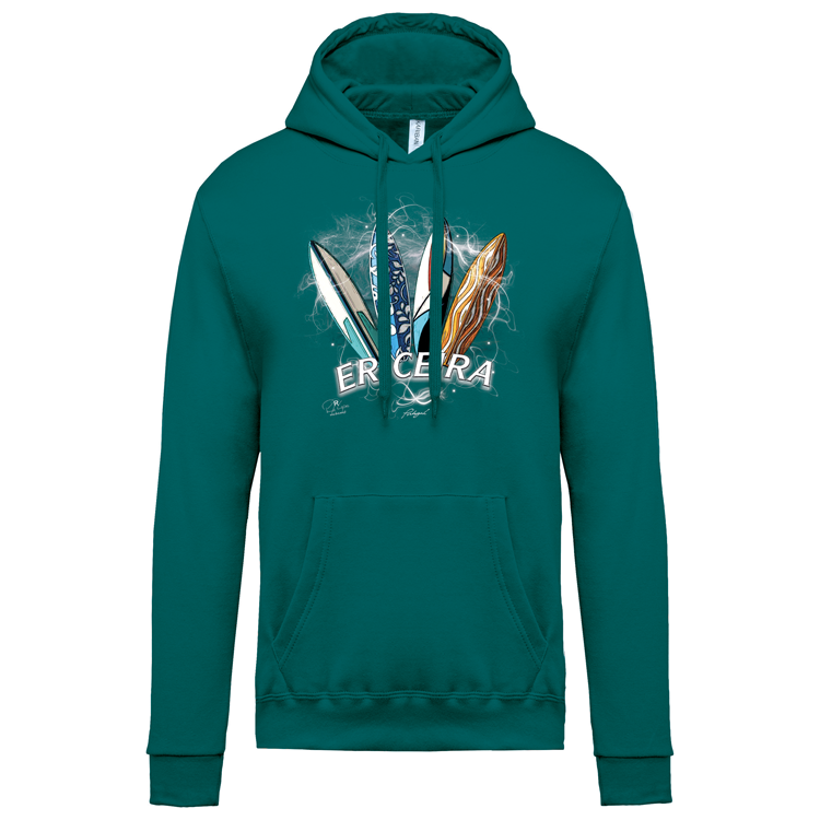 Sweatshirt Kariban com Capuz Surfboards Ericeira