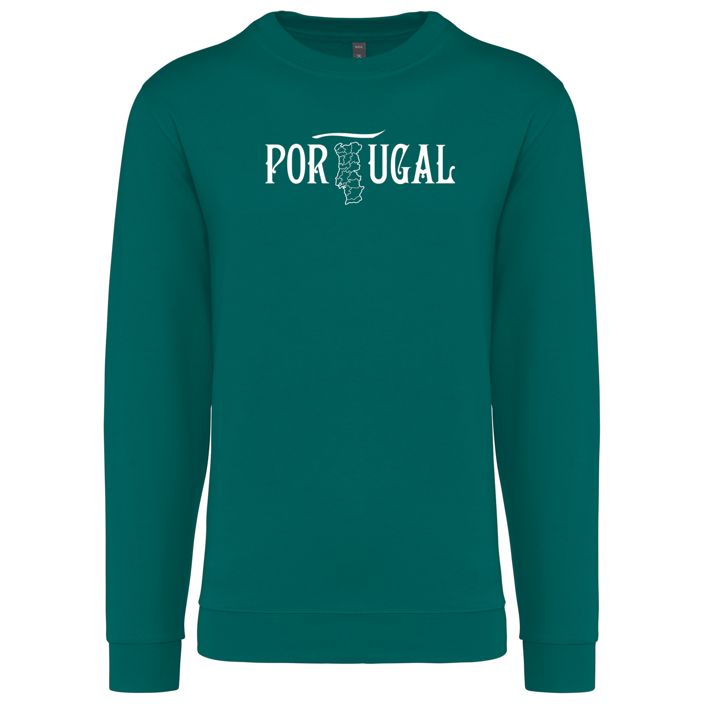 Sweatshirt Kariban sem Capuz Mapa de Portugal