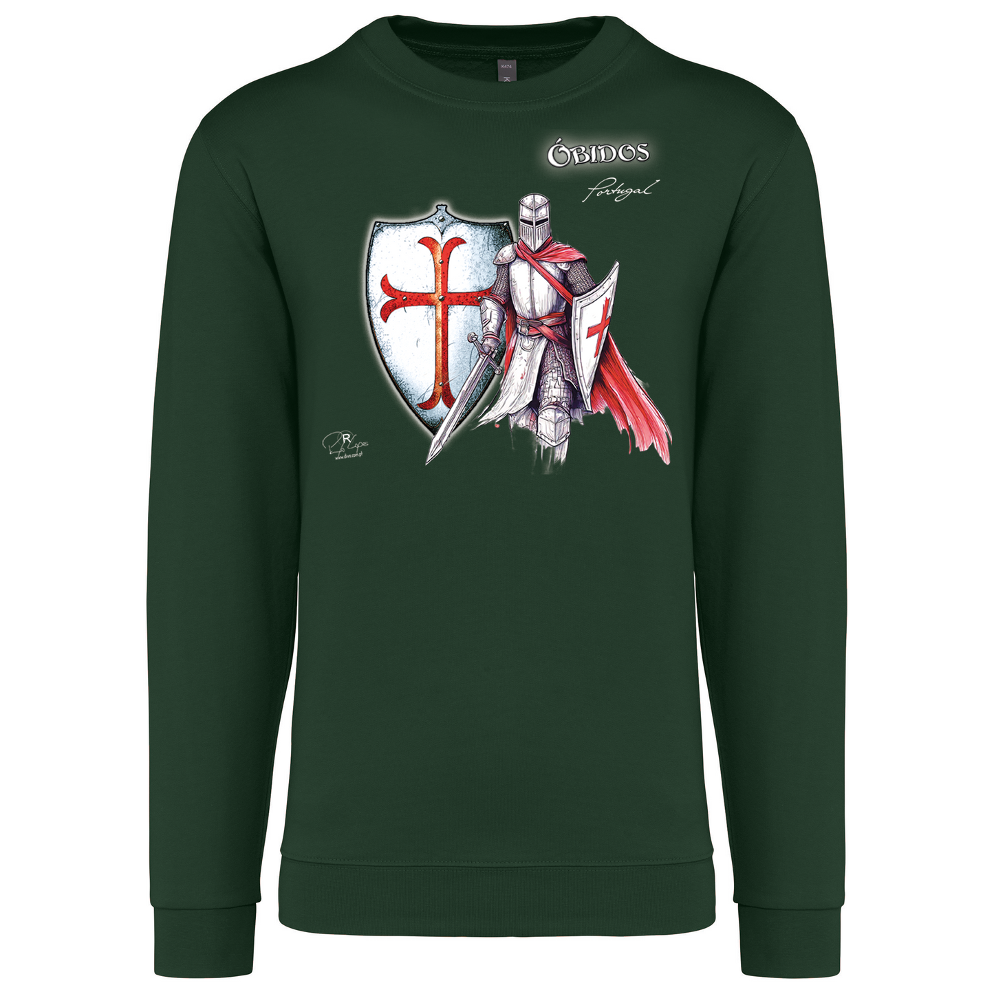 Sweatshirt Kariban sem Capuz Templário Óbidos