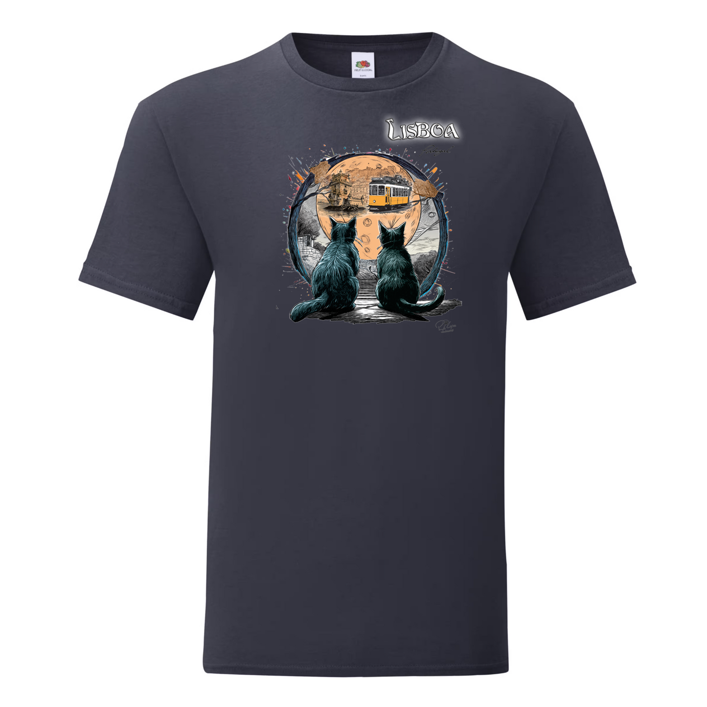 T-shirt Fruit of the Loom, Iconic, 150g, Luar Lisboa