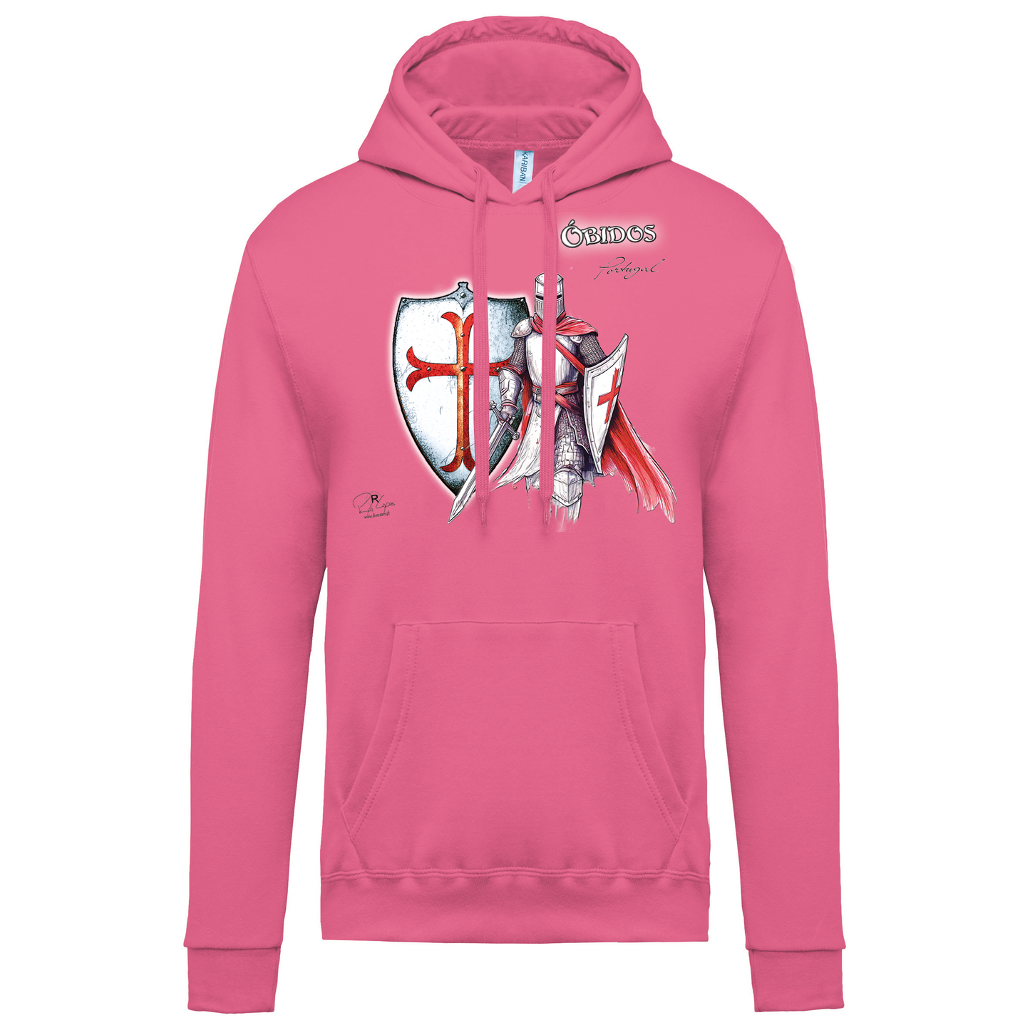 Sweatshirt Kariban com Capuz Templário Óbidos