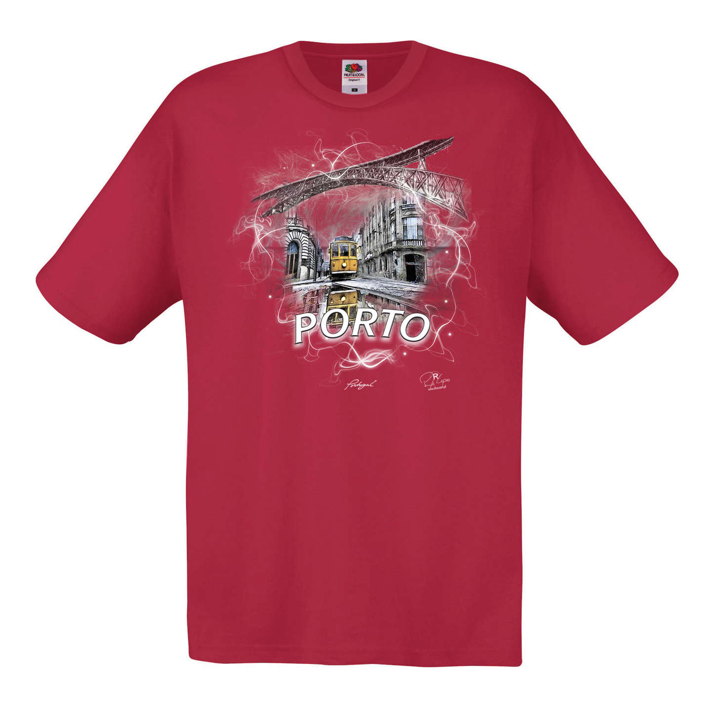 T-shirt Fruit of the Loom, Original 145g, Carreira 22 Porto