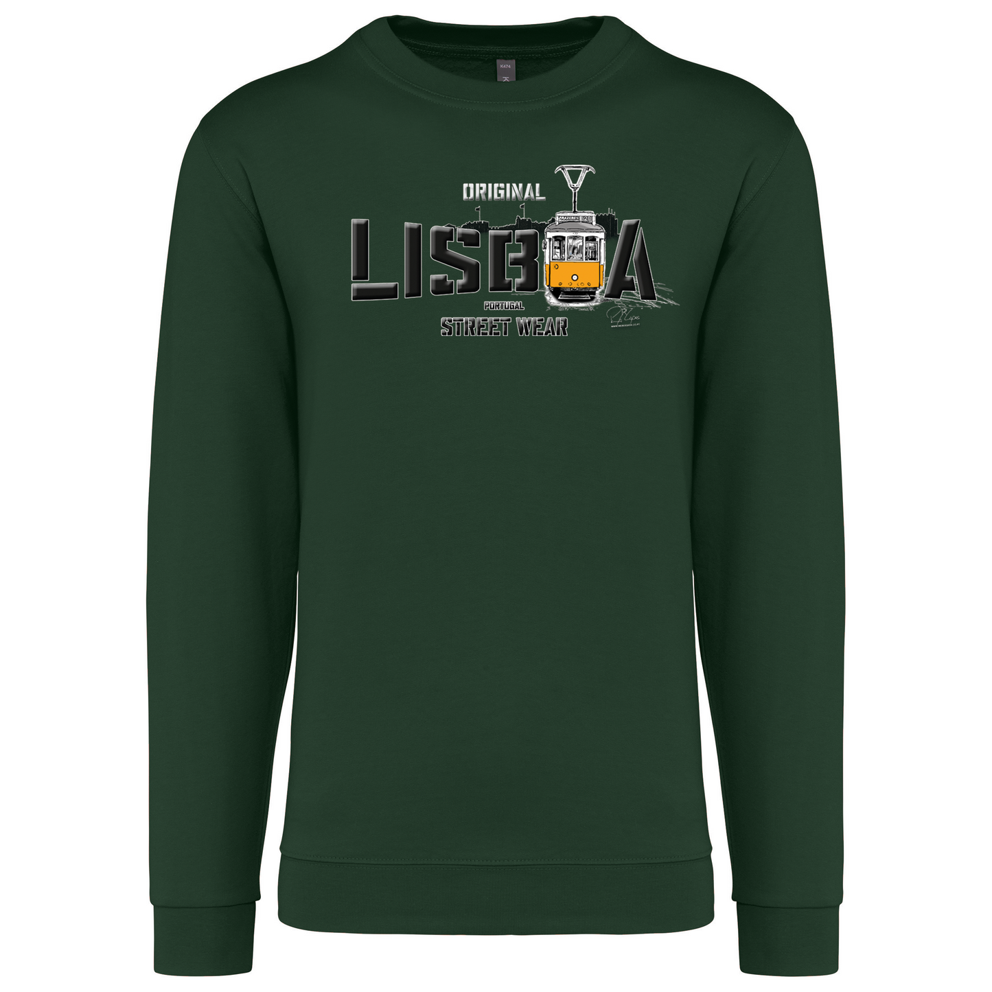 Sweatshirt Kariban sem Capuz Original Lisboa