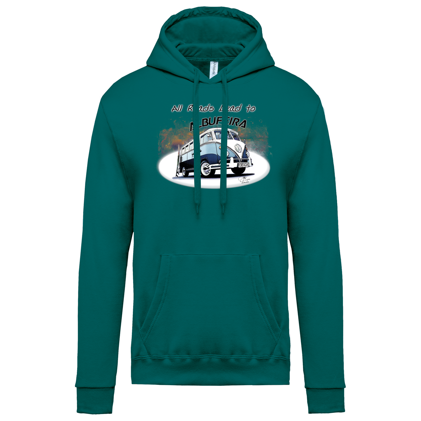 Sweatshirt Kariban com Capuz All Roads Lead to Albufeira