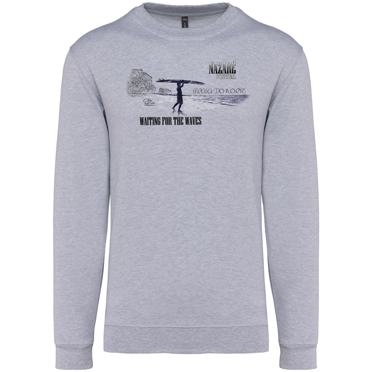Sweatshirt Kariban sem Capuz Praia do Norte