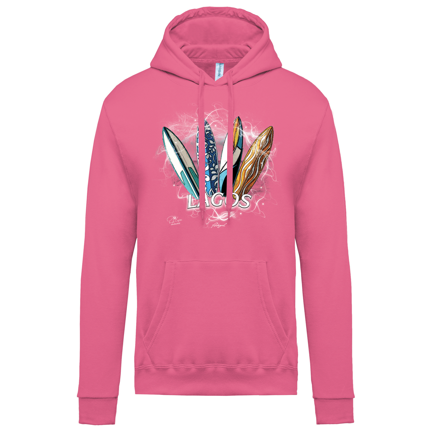 Sweatshirt Kariban com Capuz Surfboards Lagos