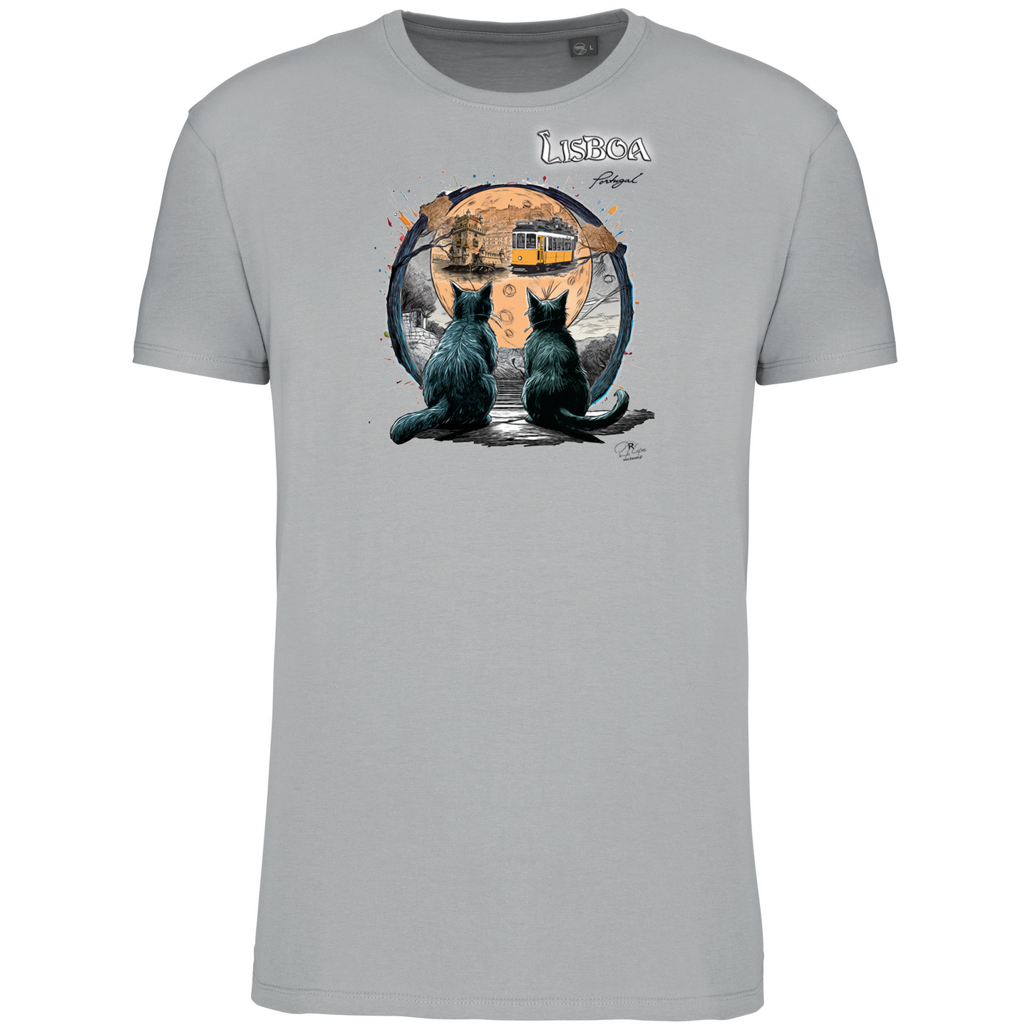 T-Shirt Algodão Biológico Luar Lisboa
