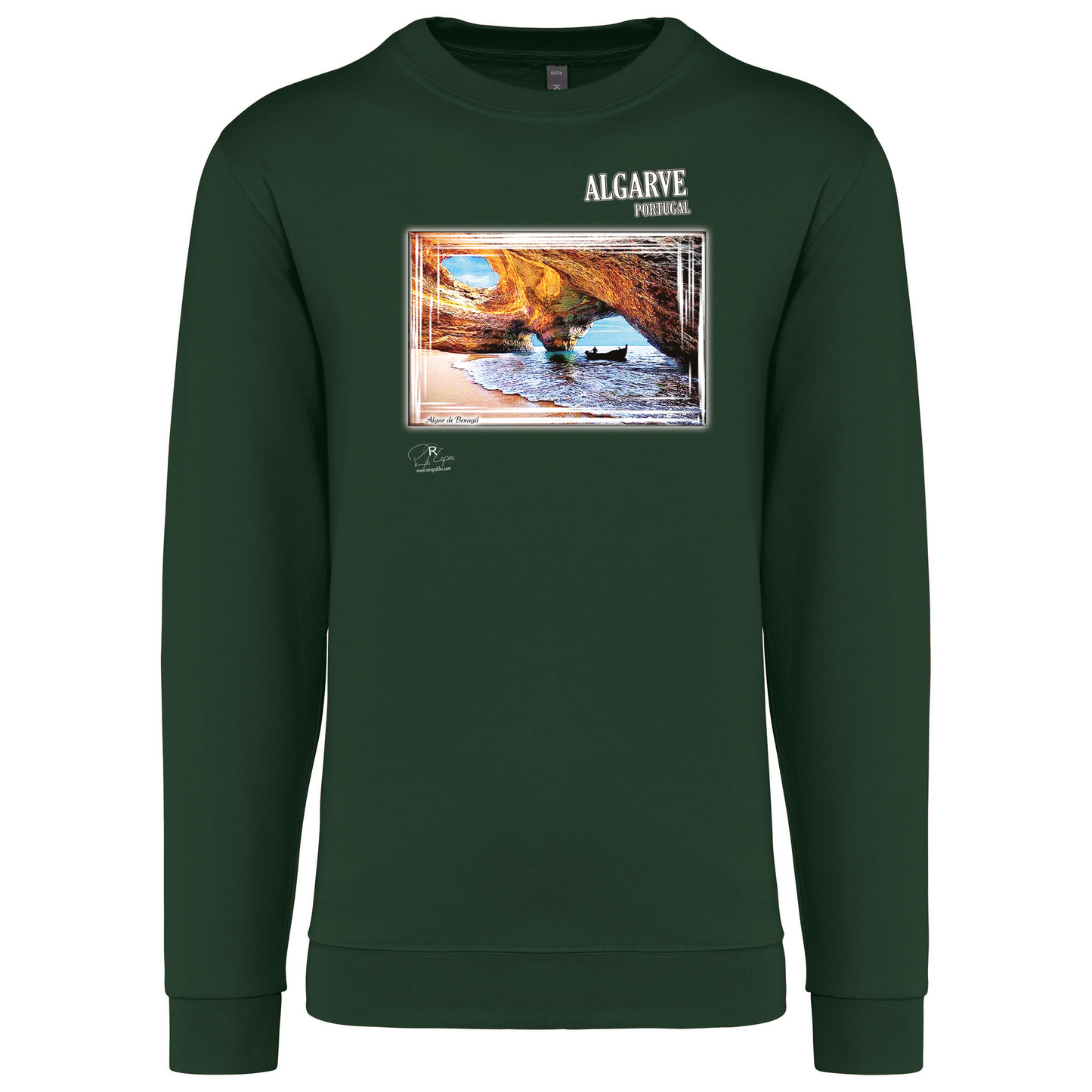 Sweatshirt Kariban sem Capuz Algar de Benagil