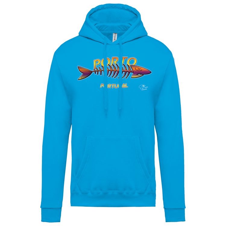 Sweatshirt Kariban com Capuz Espinha Porto
