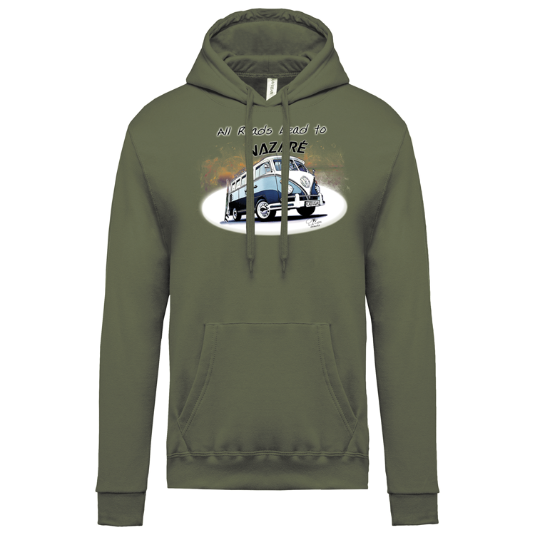 Sweatshirt Kariban com Capuz All Roads Lead to Nazaré