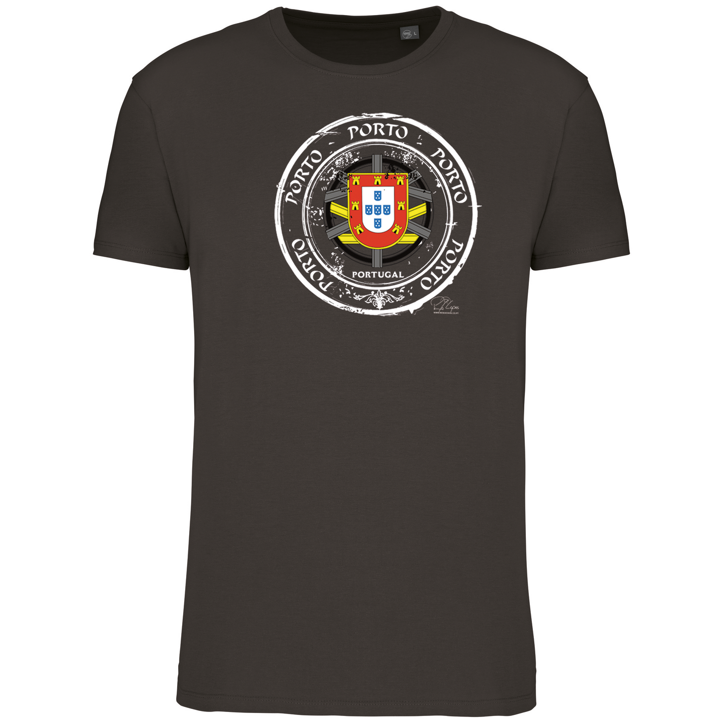T-Shirt Algodão Biológico Selo Escudo Porto