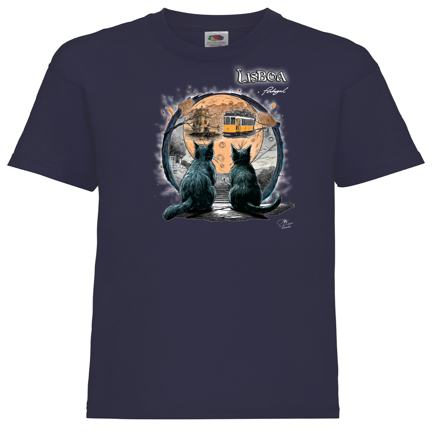 T-shirt Fruit of the Loom Kids Luar Lisboa
