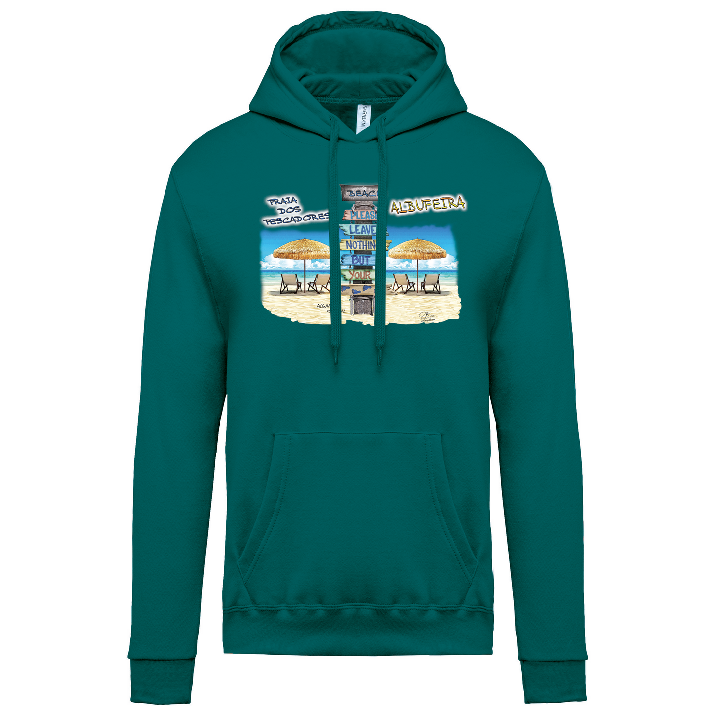 Sweatshirt Kariban com Capuz Pegadas Albufeira