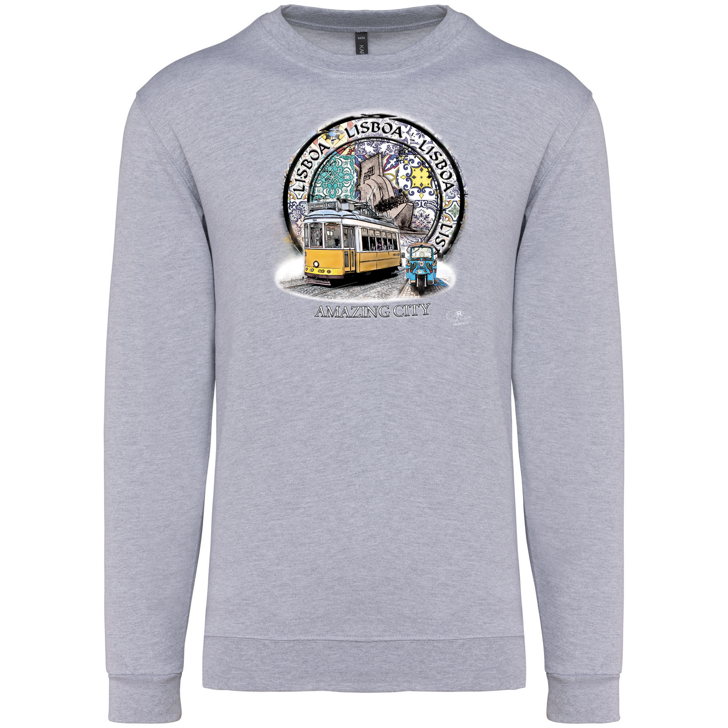 Sweatshirt Kariban sem Capuz Amazing City Lisboa