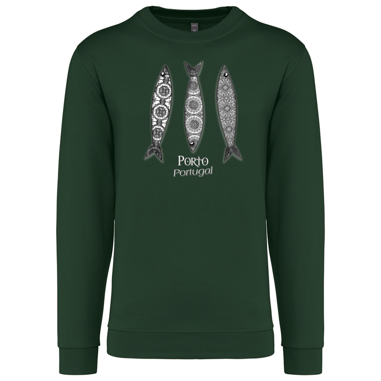 Sweatshirt Kariban sem Capuz 3 Sardinhas Porto