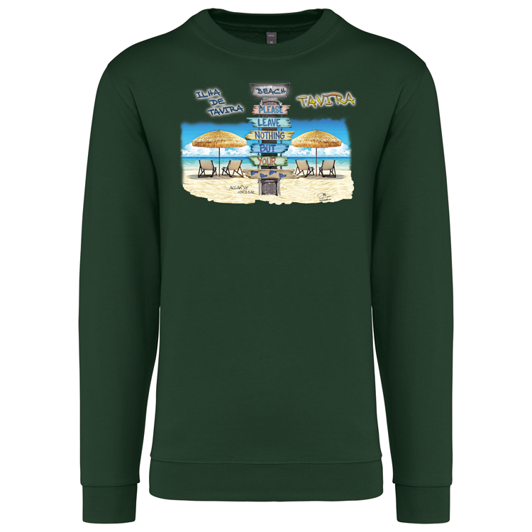 Sweatshirt Kariban sem Capuz Pegadas Tavira