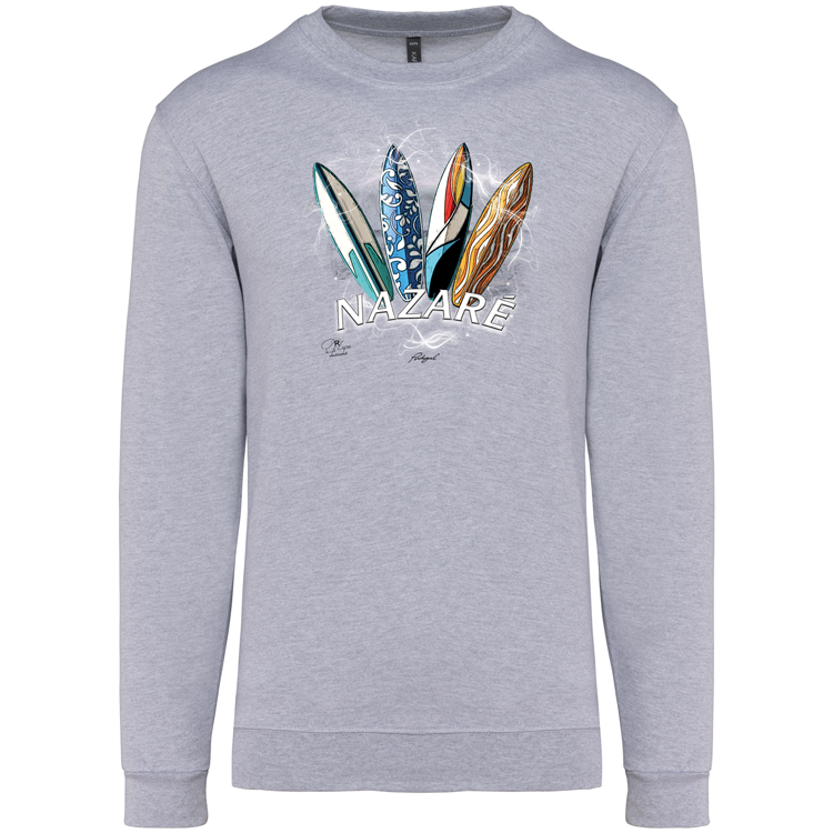 Sweatshirt Kariban sem Capuz Surfboards Nazaré