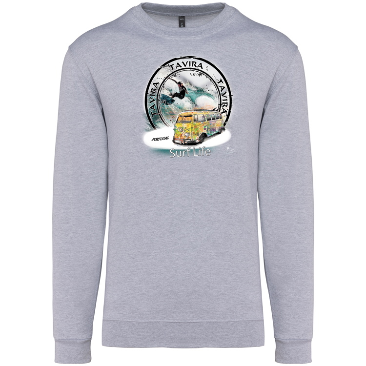 Sweatshirt Kariban sem Capuz Surf Life Tavira