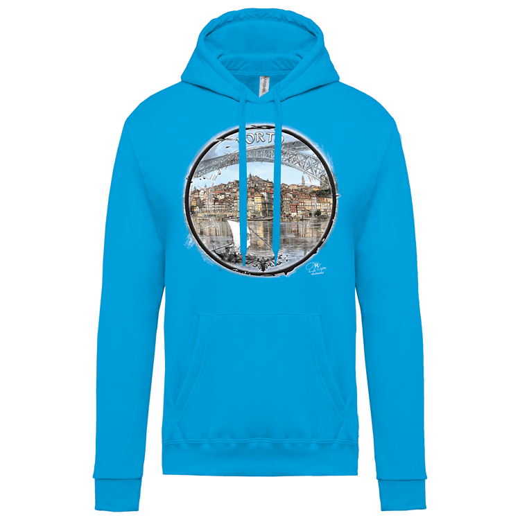 Sweatshirt Kariban com Capuz Selo Porto