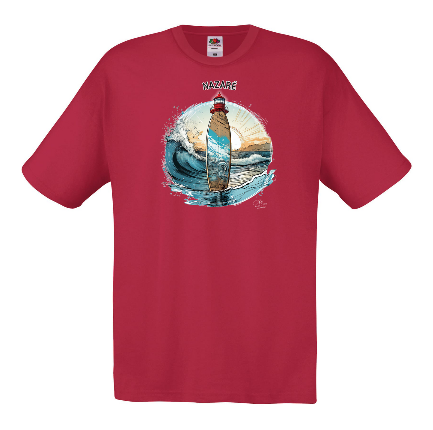 T-shirt Fruit of the Loom, Original 145g, Sol Nazaré