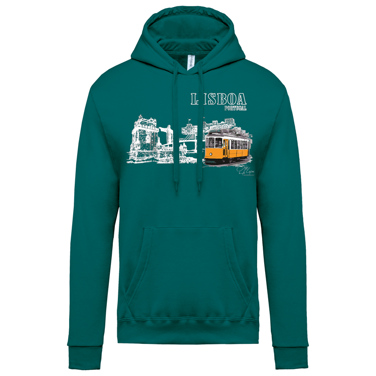 Sweatshirt Kariban com Capuz Monumentos Lx