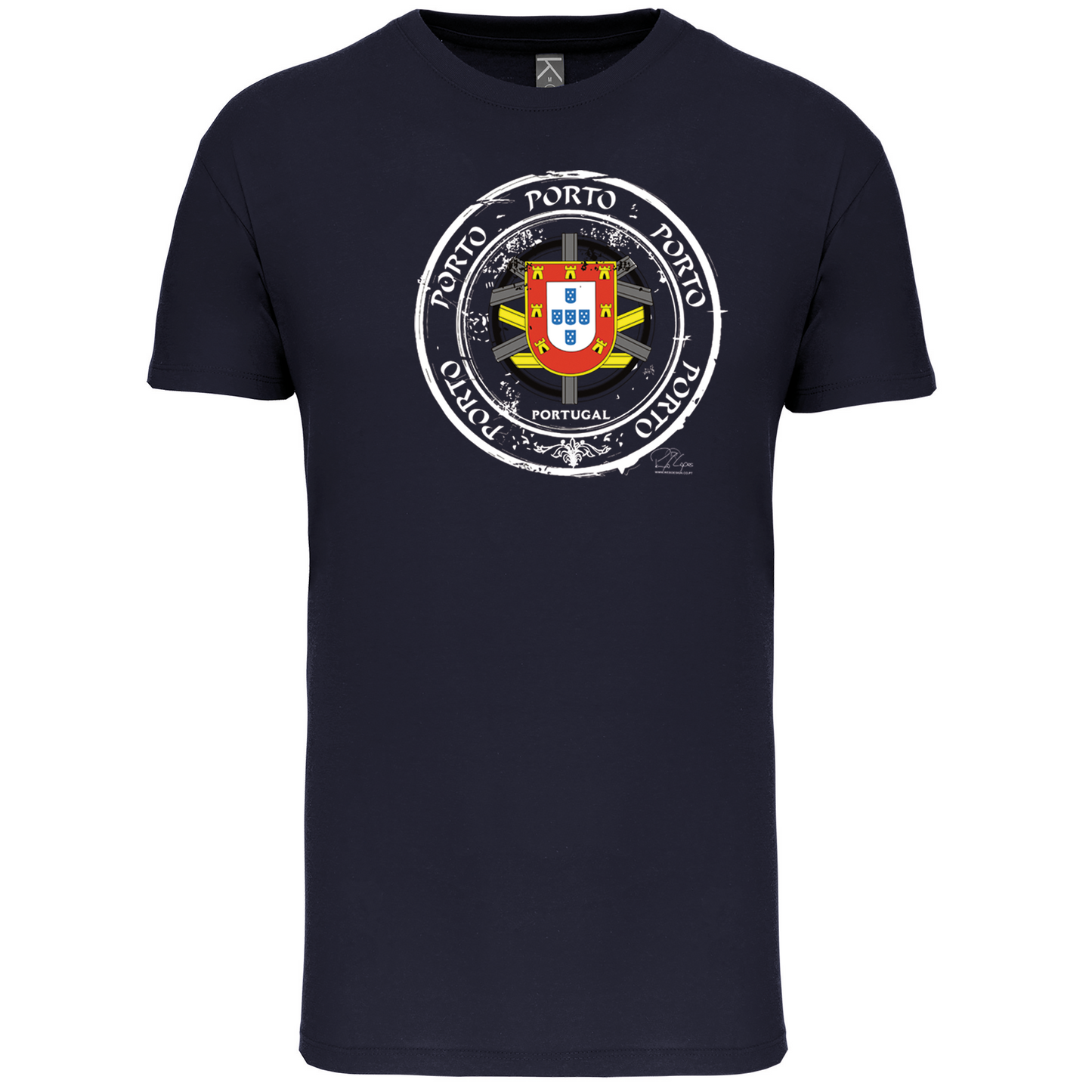 T-Shirt Algodão Biológico Selo Escudo Porto