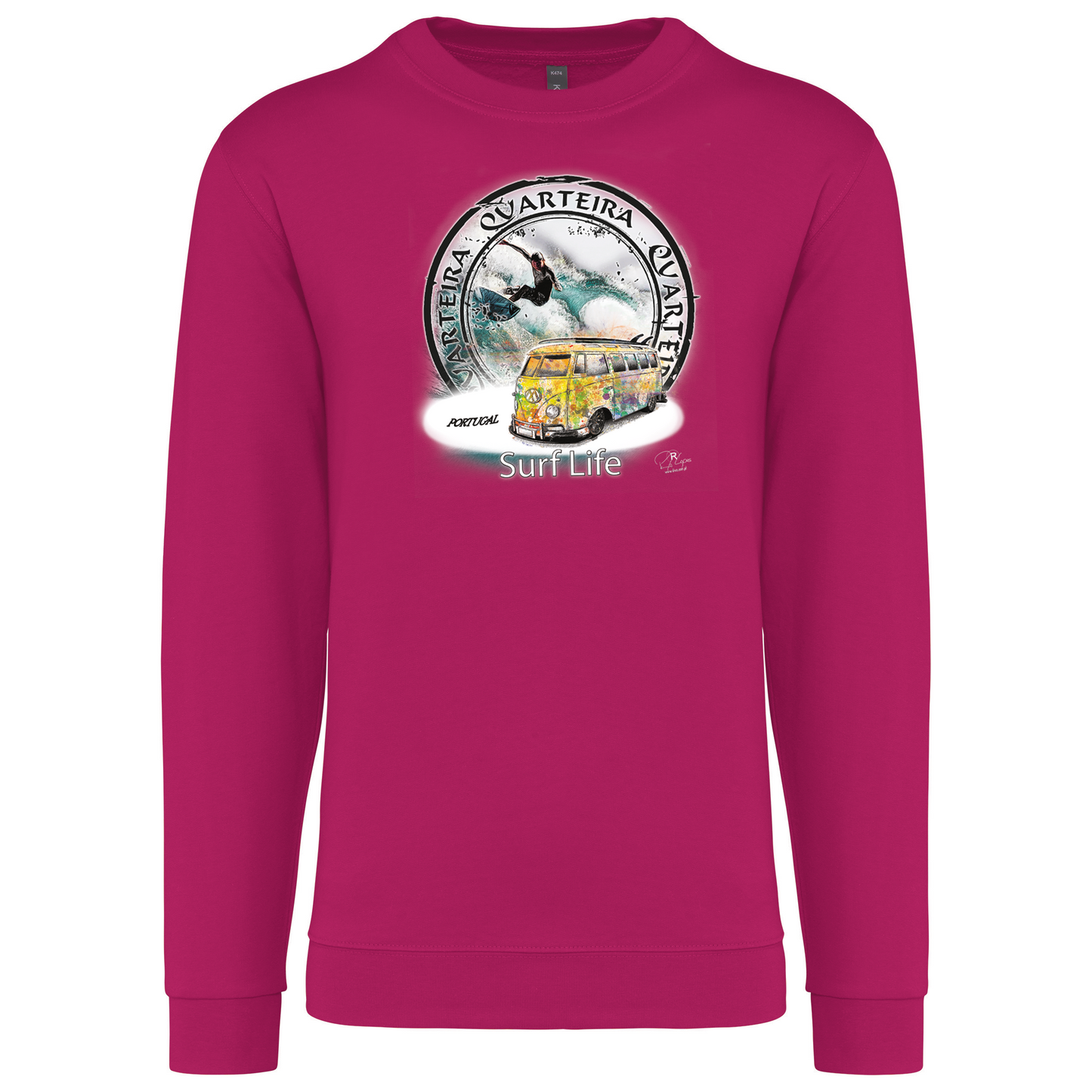 Sweatshirt Kariban sem Capuz Surf Life Quarteira