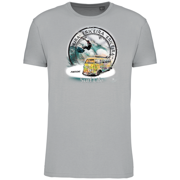 T-Shirt Algodão Biológico Surf Life Ericeira