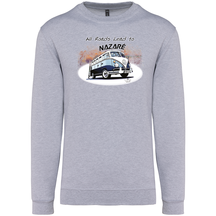 Sweatshirt Kariban sem Capuz All Roads Lead to Nazaré