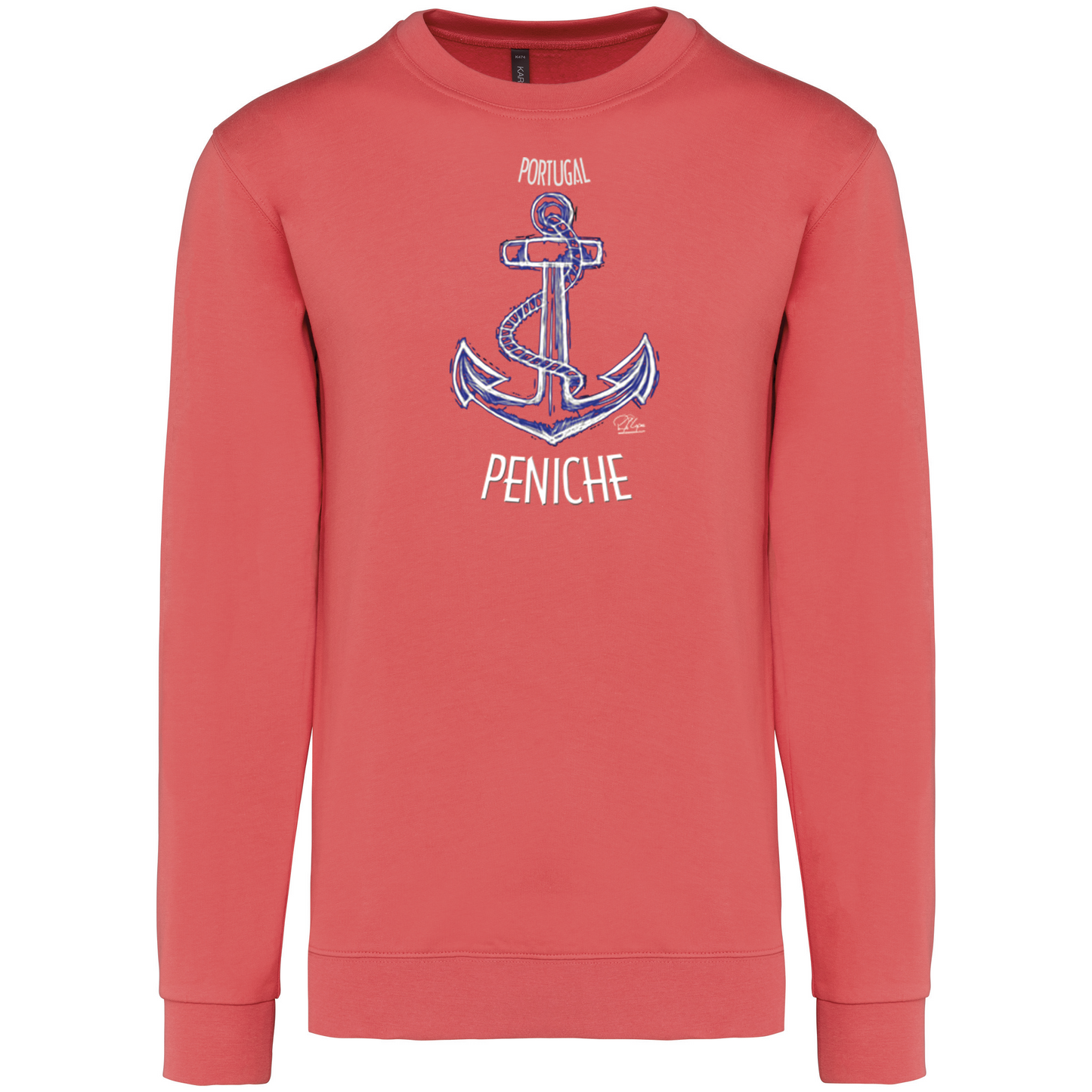 Sweatshirt Kariban sem Capuz Âncora Peniche