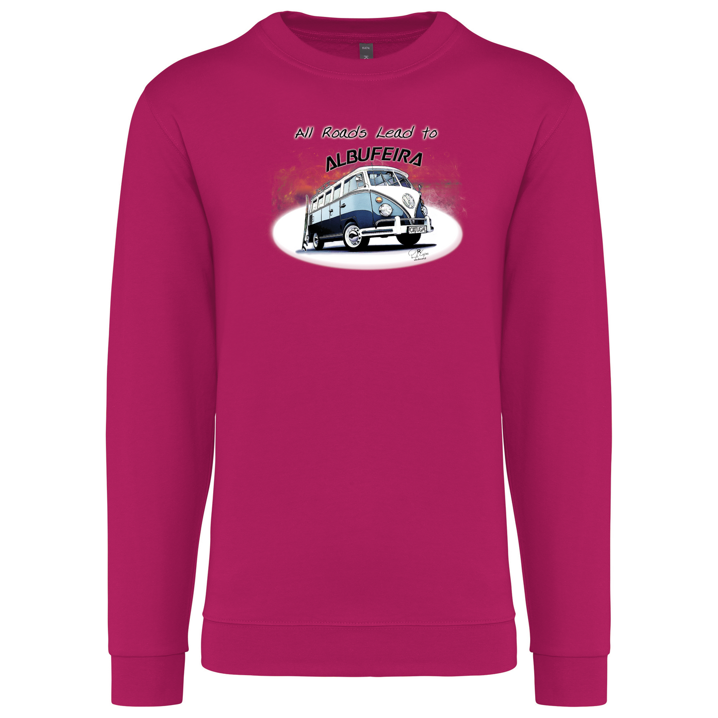 Sweatshirt Kariban sem Capuz All Roads Lead to Albufeira