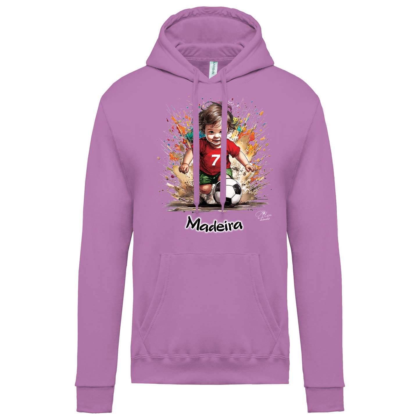 Sweatshirt Kariban com Capuz 7 Madeira