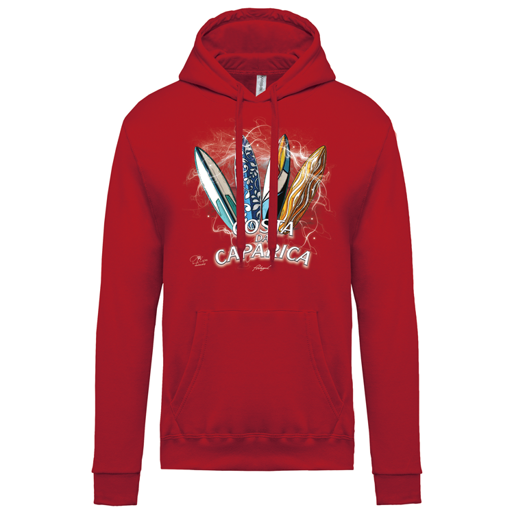 Sweatshirt Kariban com Capuz Surfboards Caparica