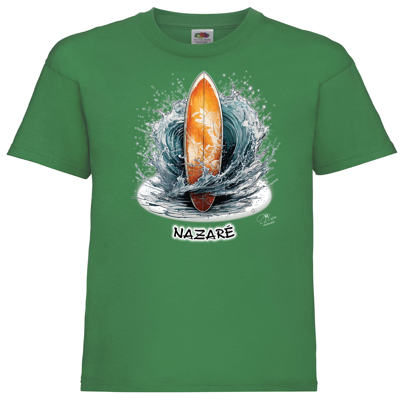 T-shirt Fruit of the Loom Kids Prancha Nazaré