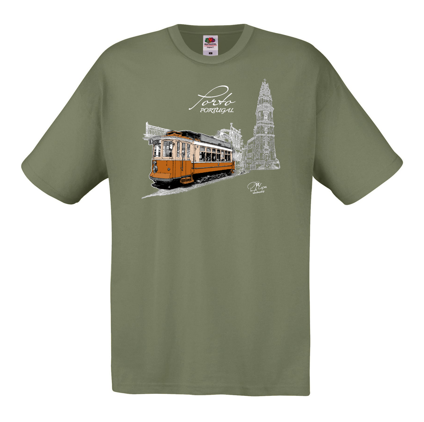 T-shirt Fruit of the Loom, Original 145g, Clérigos