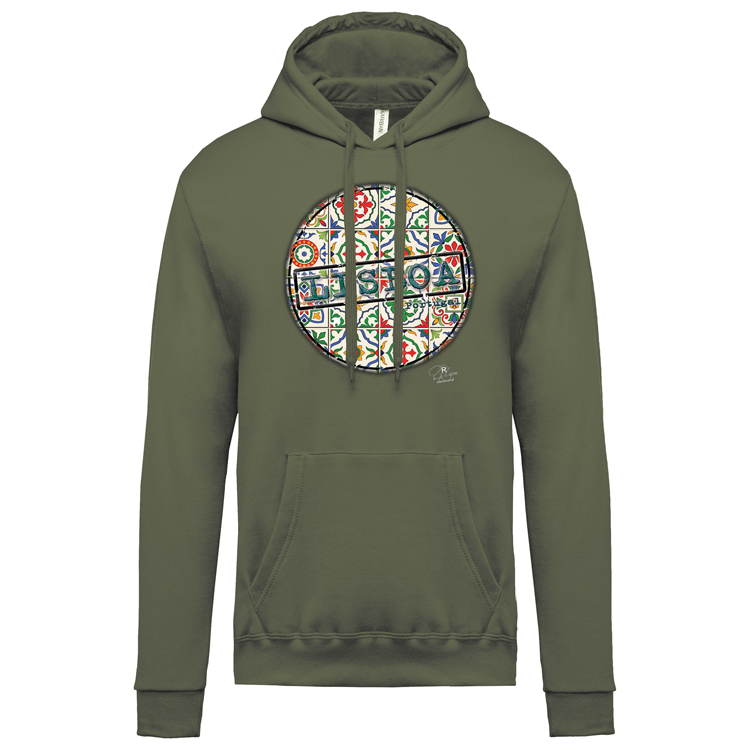 Sweatshirt Kariban com Capuz Pin Lisboa