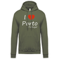 Sweatshirt Kariban com Capuz I Love Porto