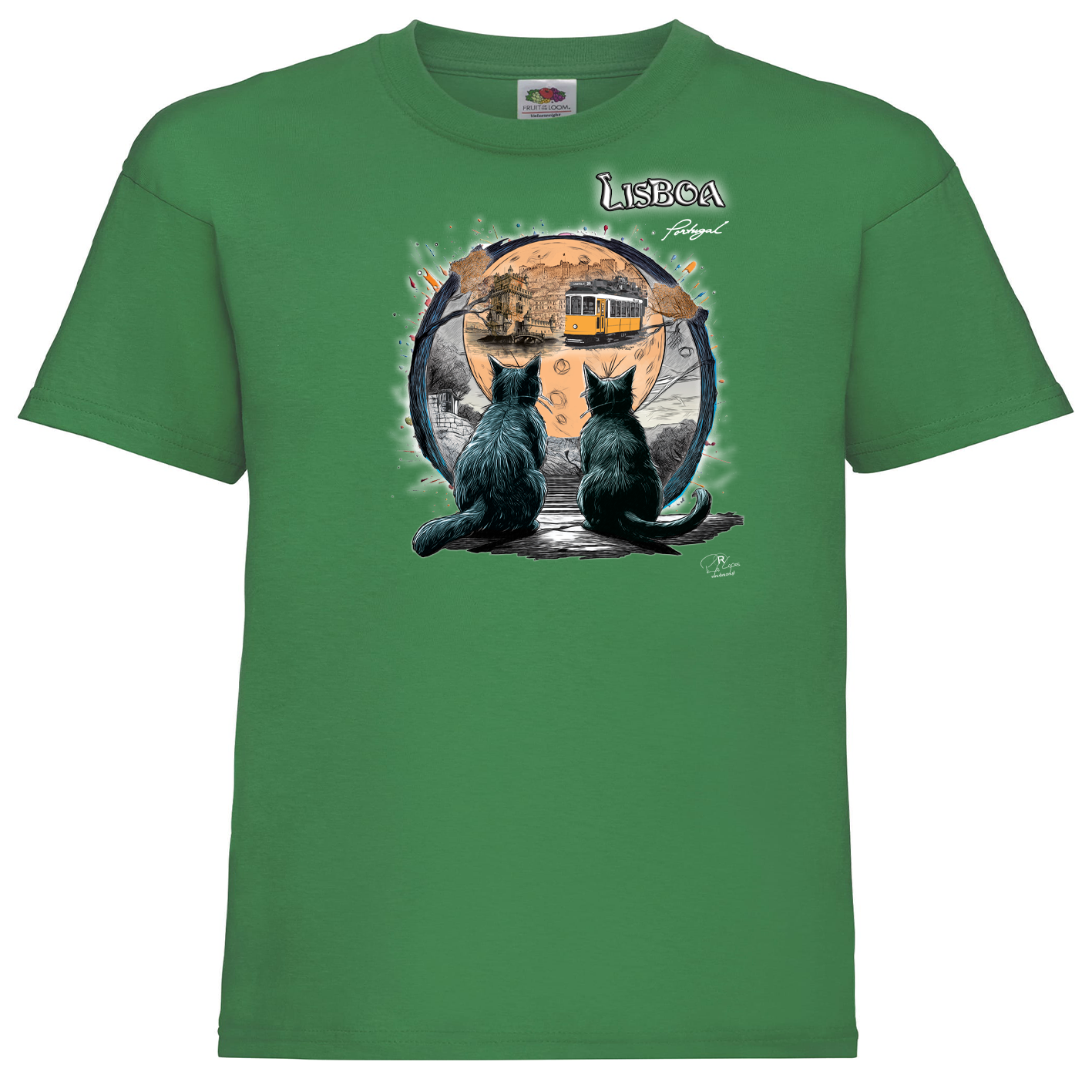 T-shirt Fruit of the Loom Kids Luar Lisboa