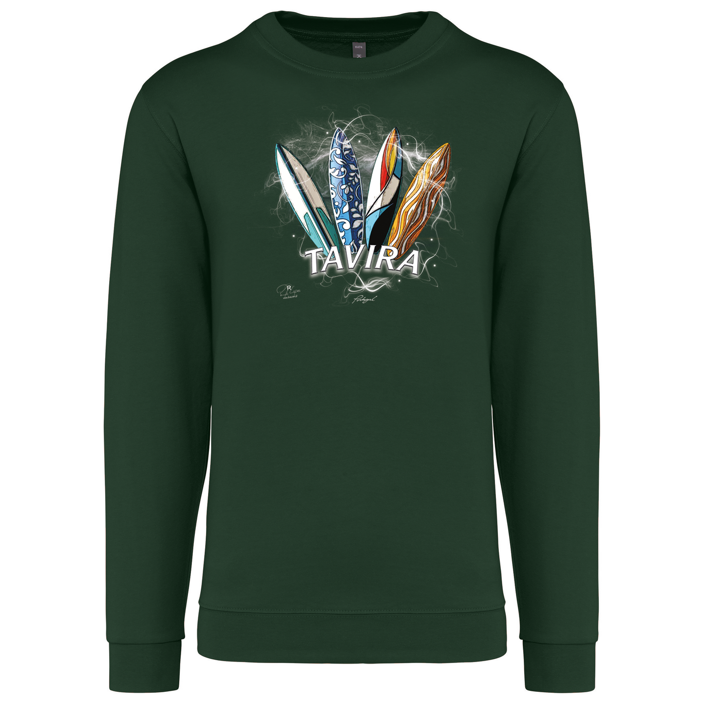 Sweatshirt Kariban sem Capuz Surfboards Tavira