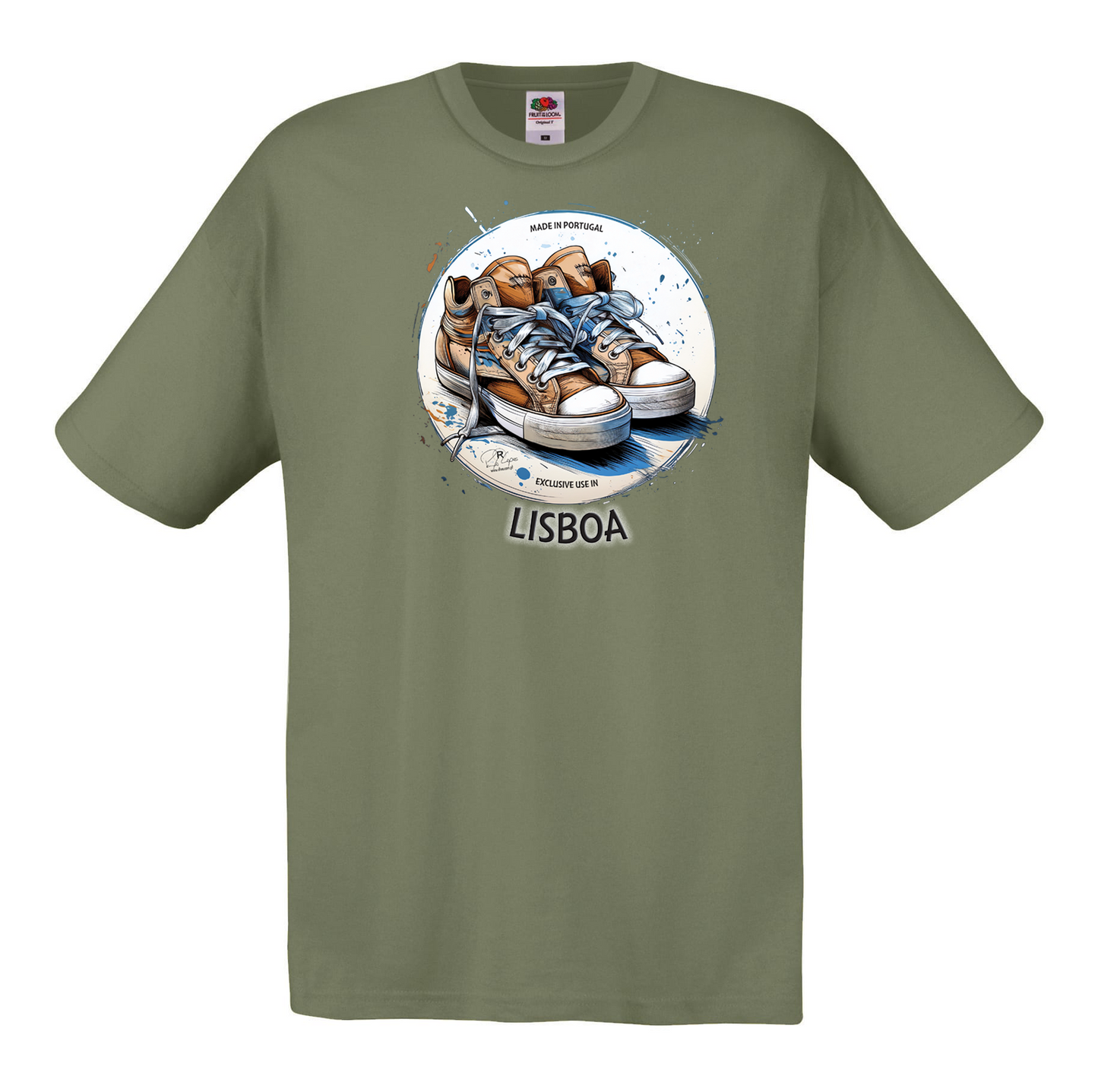 T-shirt Fruit of the Loom, Original 145g, Exclusive Lisboa