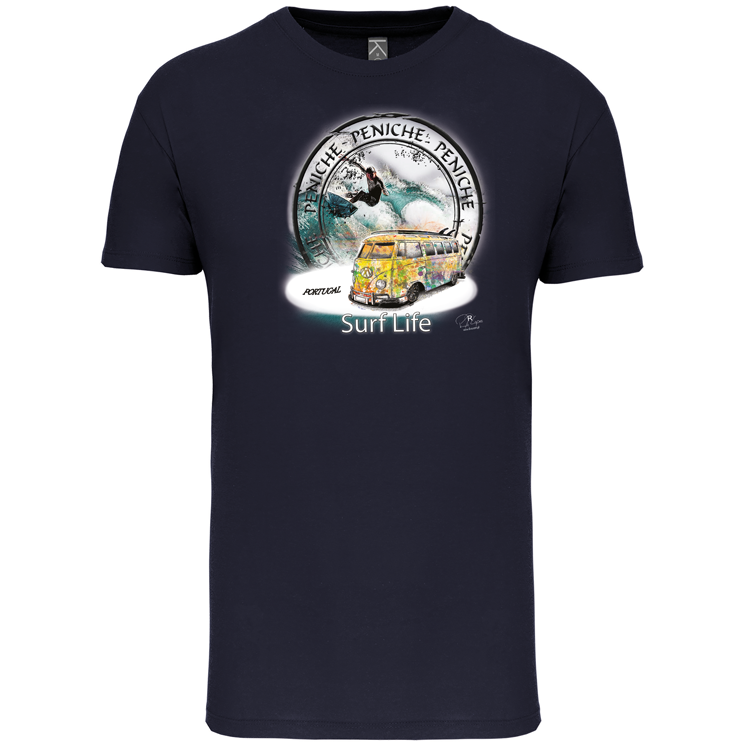 T-Shirt Algodão Biológico Surf Life Peniche