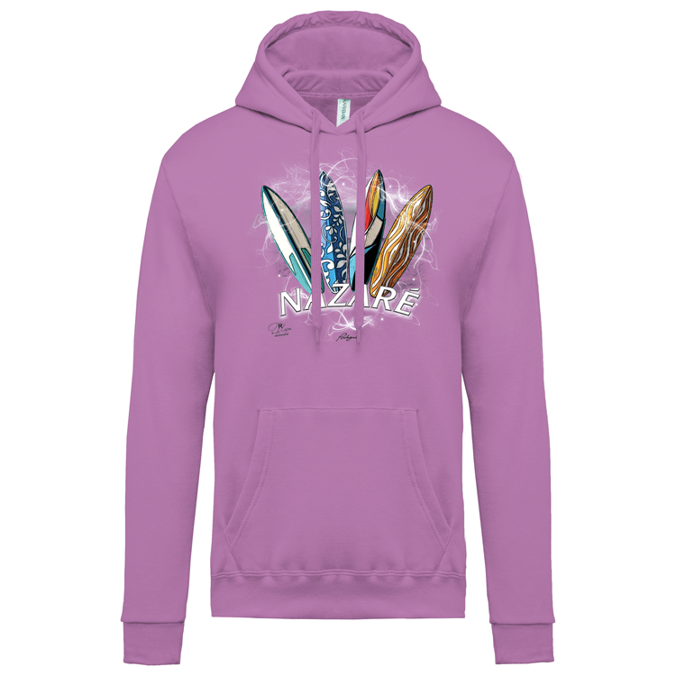 Sweatshirt Kariban com Capuz Surfboards Nazaré