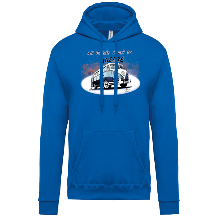 Sweatshirt Kariban com Capuz All Roads Lead to Nazaré