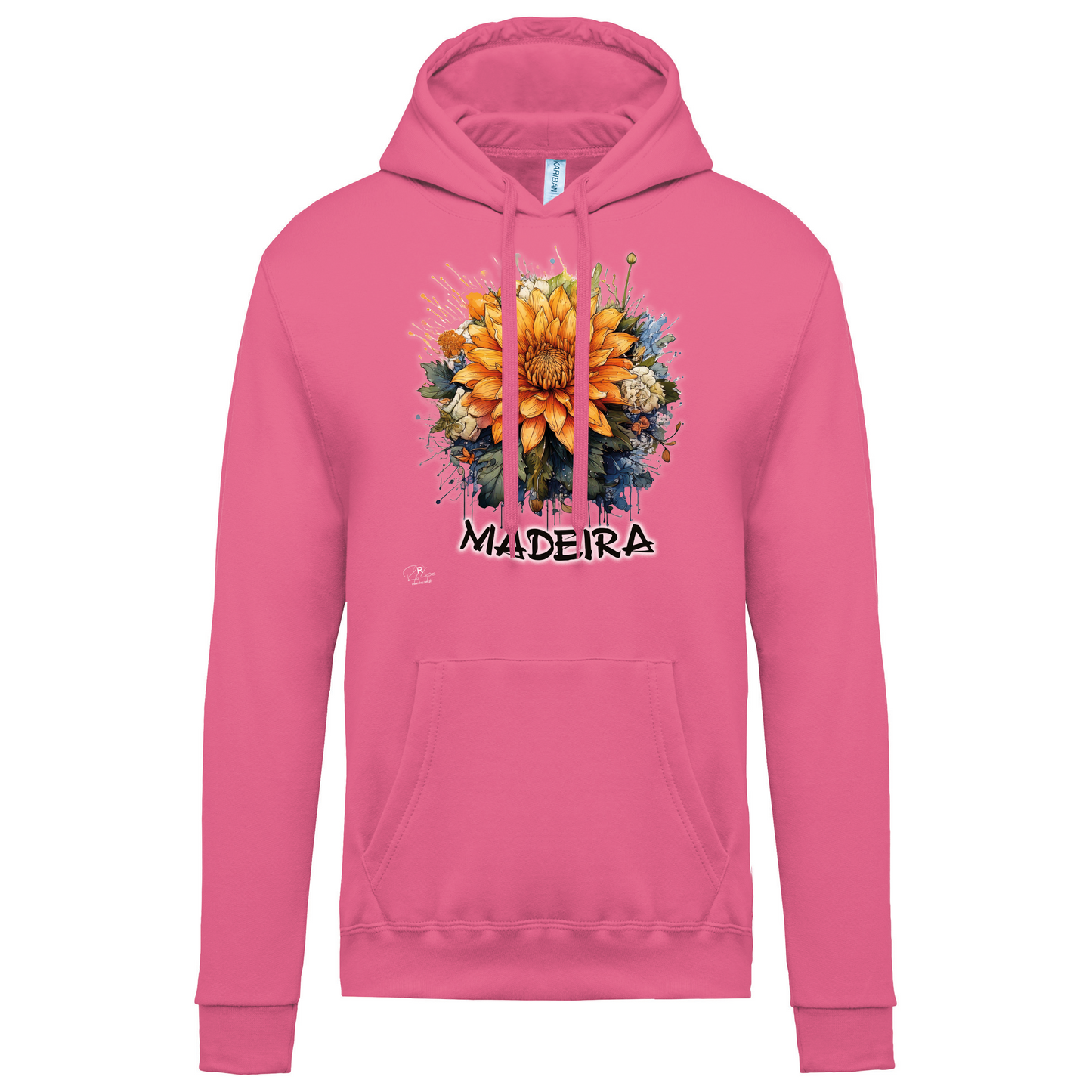 Sweatshirt Kariban com Capuz Arranjo Floral 1