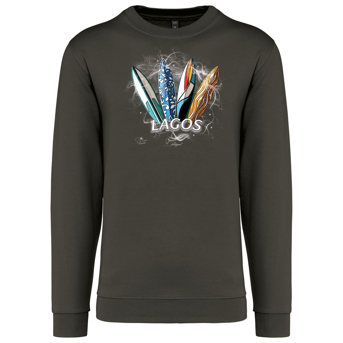 Sweatshirt Kariban sem Capuz Surfboards Lagos